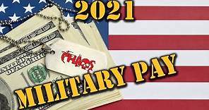 Your 2021 pay check if you join the military