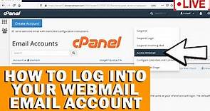 [🔴LIVE] How to log into your Webmail email account?