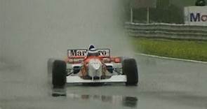 Alain Prost testing the McLaren-Mercedes (1996) in replacement of Mika Häkkinen