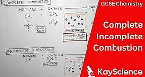 Complete & Incomplete Combustion - GCSE Chemistry | KayScience