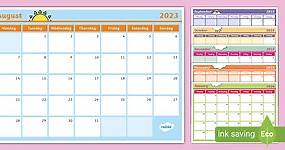 2023 - 2024 Academic Year Calendar