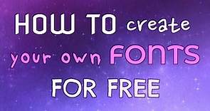 How To Create Your Own Fonts For Free (using calligraphr)