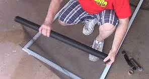 how to replace the screen on a screen door