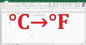 How To Convert Celsius To Fahrenheit in Excel