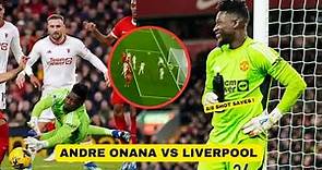 Andre Onana Brilliant Saves and Stats vs Liverpool
