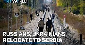 Russians, Ukrainians avoiding conflict flee to Serbia