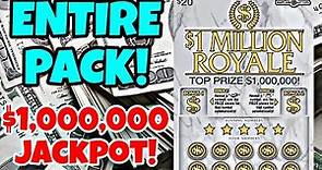 $20x30 MD LOTTERY $1 MILLION ROYALE SCRATCH OFF TICKETS | FULL BOOK