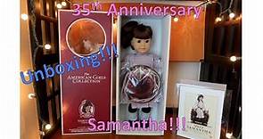 Unboxing American Girl Doll 35th Anniversary Collection: Opening and Review...Samantha! :)