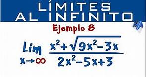 Limites al infinito | Ejemplo 8