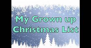 My Grown Up Christmas List (Lyrics)- Kelly Clarkson