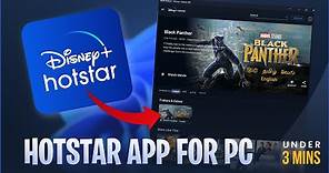 How to Install Disney + Hotstar as an app on PC/ Laptop 2021 | @hotstarOfficial