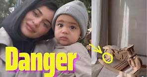 Kylie Jenner gets a glimpse inside son Aire's nursery - but fans spot dangerous details