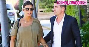 Elisabetta Canalis & Her Husband Brian Perri Step Out For Lunch Together While Pregnant At Urth Cafe