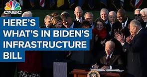 Here's what's in President Joe Biden's infrastructure bill