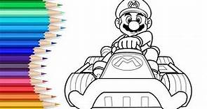 How to Color Mario Kart-Coloring Pages