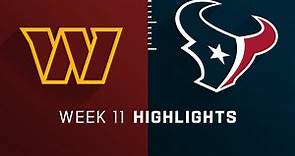 Commanders vs. Texans highlights | Week 11