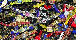 The BIGGEST WWE Action Figure Belt Collection EVER!