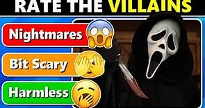 Tier List: Horror Movie Villains 😱 (45 Scariest Horror Movie Characters) 😱