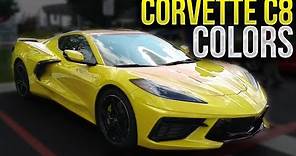ALL 2020 CORVETTE C8 COLORS! View Every Color Available | Video Compilation