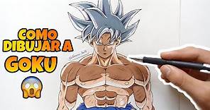 Cómo dibujar a GOKU ULTRA INSTINTO DOMINADO | Ultra Instinct | How to draw GOKU