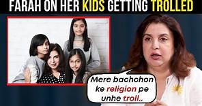 Farah Khan REACTS to her KIDS getting TROLLED for their religion