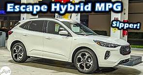 2023 Ford Escape Hybrid AWD – MPG Test | Highway Fuel Economy & Range