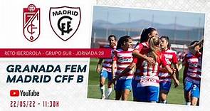 Granada CF Femenino 🆚 Madrid CFF B (4-1) [Partido completo]