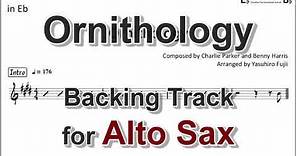 Ornithology - Backing Track with Sheet Music for Alto Sax