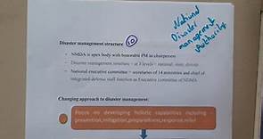 3.10 Disaster management structure and framework