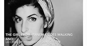 Amy Winehouse - The girl from Ipanema (Lyrics English & Spanish) (Letra Inglés y Español)