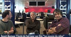 Benoît Mariage invité à la rédaction du journal Le Soir pour son film les « Rayures du zèbre »