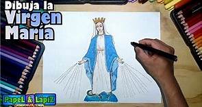 Aprende a dibujar y pintar la Virgen María