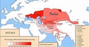 The History of Indo-Iranians. Aryan ancestry from Sintashta in percentages. 2200 BCE - 2024 CE