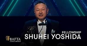 Shuhei Yoshida Collect His Fellowship Award | BAFTA Games Awards 2023