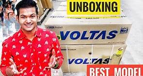 AC : Voltas 5 Star & 1.5 Ton Split AC Unboxing | Outdoor and Indoor Split AC Unboxing in India 2023