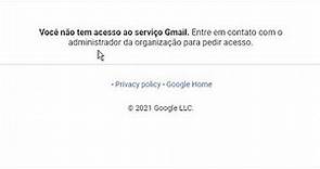 Resolvendo problema após invasão do gmail, "Você não tem acesso ao serviço gmail."