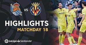 Resumen de Real Sociedad vs Villarreal CF (1-3)