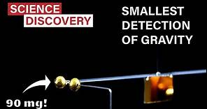 How scientists measured the smallest gravitation force