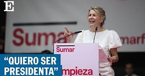 YOLANDA DÍAZ: "Quiero ser la primera presidenta de España" | EL PAÍS