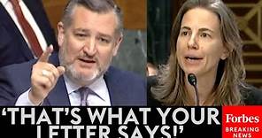 BREAKING NEWS: Ted Cruz Ruthlessly Confronts Nominee Over Controversial Letter—Reads It To Her Face
