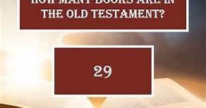 How many books are in the Old Testament?