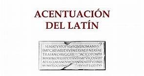 1.2. Acentuación del latín. [Latinonline.es]