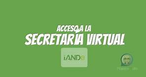 Acceso a la Secretaría Virtual con iANDe
