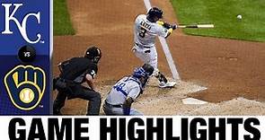 Ryan Braun homers in Brewers' 5-0 win over the Royals | Royals-Brewers Game Highlights 9/19/20