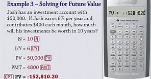 Time Value of Money Calculations on the BA II Plus Calculator