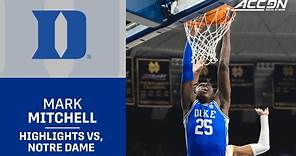 Duke's Mark Mitchell Has A Career Night In South Bend