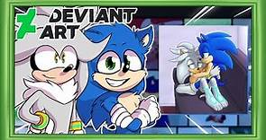 Silver & Movie Sonic Visit Deviant Art - SONILVER?!?!