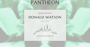 Donald Watson Biography - English animal rights advocate