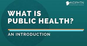 (L002) What is Public Health? [TRAINING]