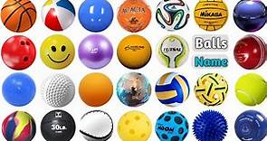 Balls Vocabulary ll 45 Different Balls Name in English with Pictures ll Different Types of Balls